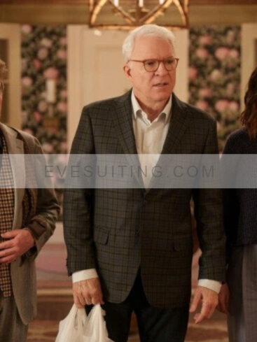 Charles-Haden Savage Only Murders In the Building S02 Steve Martin Grey Plaid Blazer