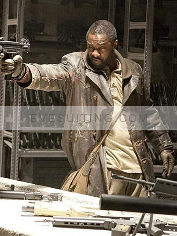 Idris Elba Ghost Rider Spirit of Vengeance Moreau Leather Trench Coat
