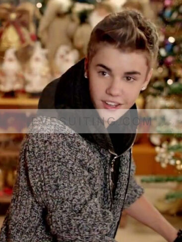 Justin Bieber All I Want For Christmas Is You Wool Jacket