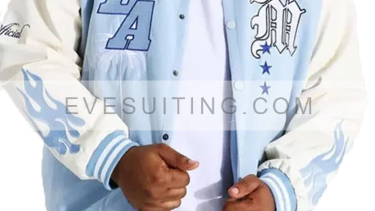 LA Baby Blue Varsity Jacket