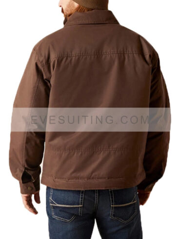 Ariat Men’s Brown Bracken Grizzly 2.0 Canvas Concealed Carry Jacket