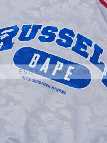 BAPE x Russell Striped Grey Jacket