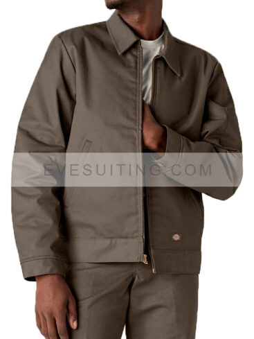Dickies Eisenhower Brown Cotton Jacket