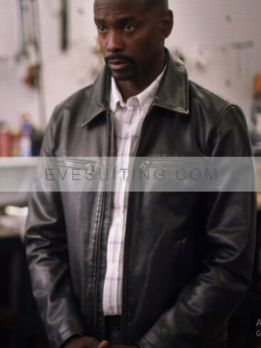 Keith D. Robinson Redemption in Cherry Springs Jake Collins Black Leather Jacket