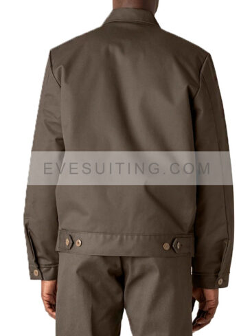 Men's Dickies Eisenhower Brown Cotton Jacket
