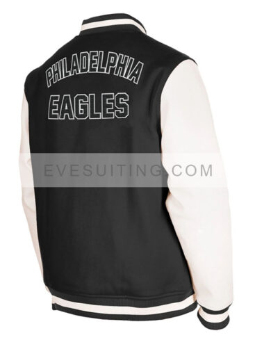 Men's NFL Philadelphia Eagles Varsity Bomber Wool Jacket