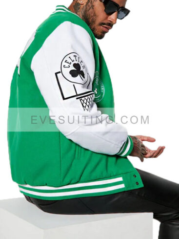 NBA Boston Celtics Letterman Wool Varsity Jacket