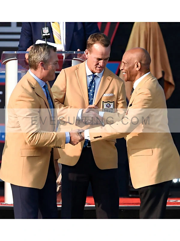 NFL Pro Football Hall of Fame Gold Buttoned Blazer