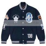 OVO Toronto Maple Leafs Blue Varsity Jacket