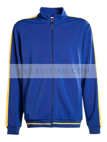 Unisex Angeles Blue Polyester Track Jacket