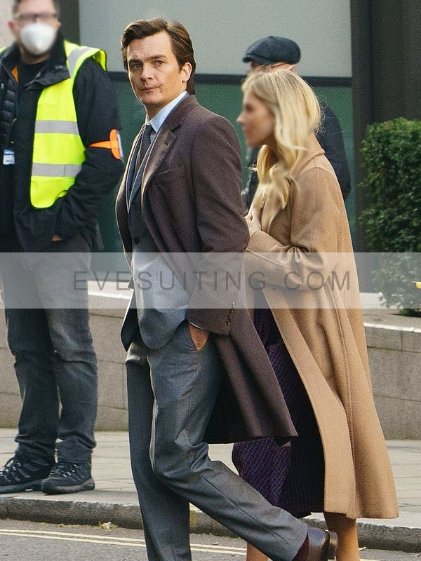 Rupert Friend Anatomy of a Scandal James Whitehouse Trench Coat