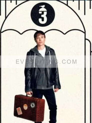 The Umbrella Academy S03 Viktor Hargreeves Black Leather Jacket
