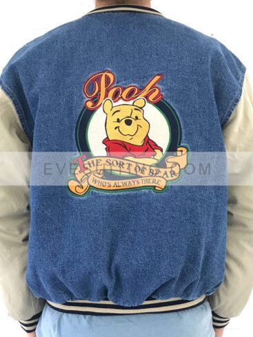 Winnie The Pooh Denim Letterman Jacket