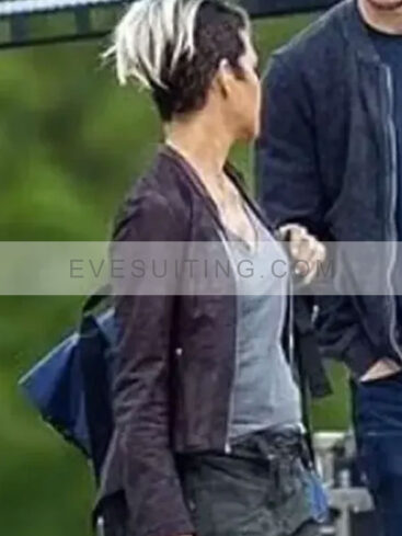 Halle Berry Brown Leather Jacket