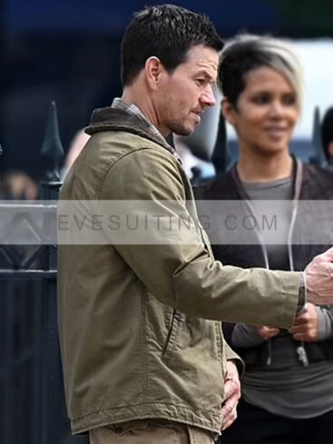 Mark Wahlberg Green Cotton Jacket