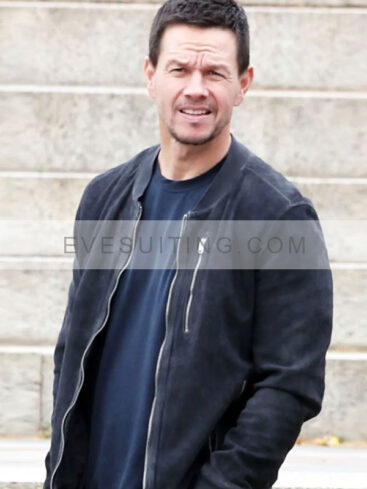 Mark Wahlberg The Union 2024 Black Suede Jacket