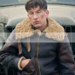 Masters of the Air 2024 Barry Keoghan Shearling Leather Jacket