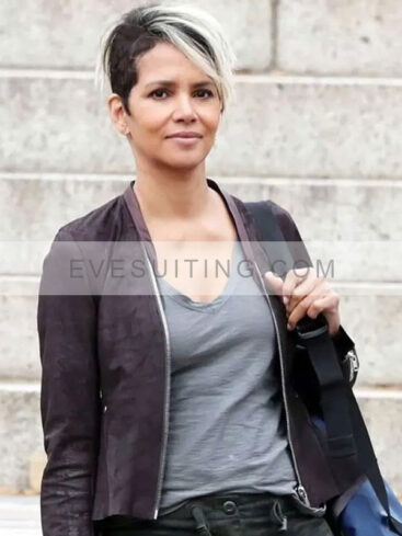 Roxanne Hall The Union 2024 Halle Berry Brown Leather Jacket