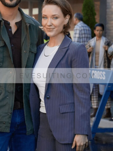 Laci J Mailey Movie Betty’s Bad Luck In Love 2024 Blue Suiting Blazer