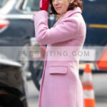 Elsbeth 2024 Carrie Preston Pink Trench Coat