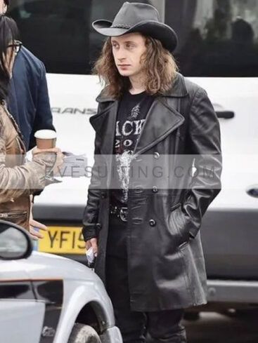 Rory Culkin Leather Coat