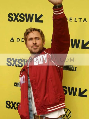 Ryan Gosling SXSW Film Festival 2024 The Fall Guy Red Bomber Jacket