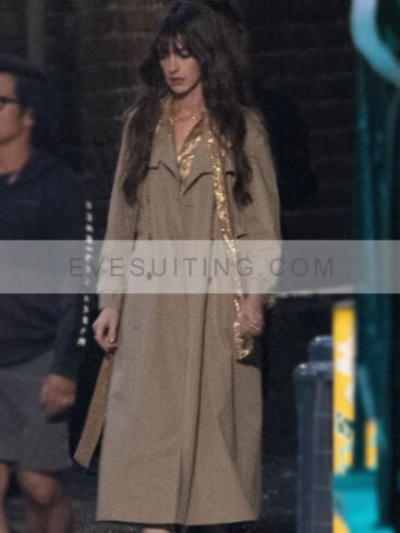 Solène Movie The Idea of You 2024 Anne Hathaway Trench Cotton Coat