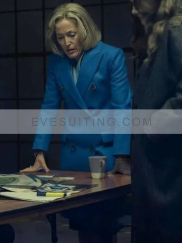 Emily Maitlis Scoop 2024 Blue Trench Coat