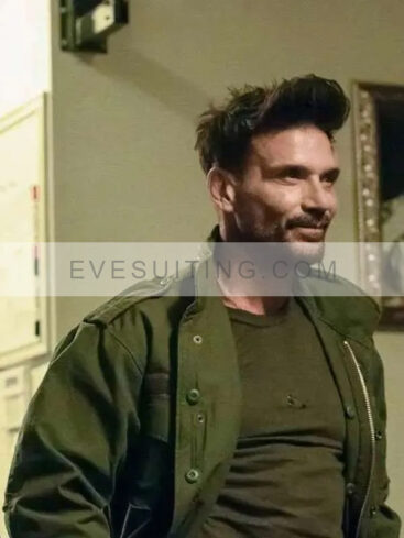 Frank Grillo Movie Lights Out 2024 Duffy Green Jacket