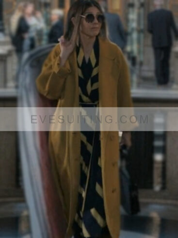 Marisa Tomei Movie Upgraded 2024 Claire DuPont Trench Wool Coat