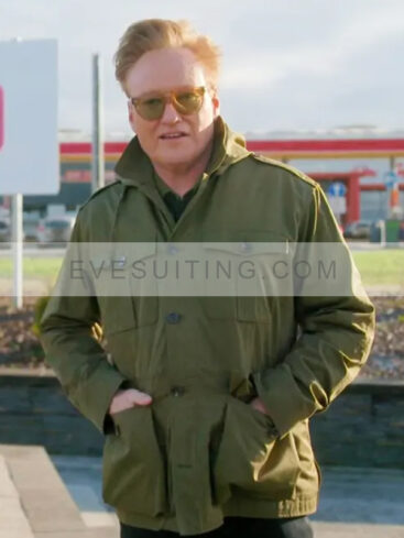 Conan O’Brien Must Go 2024 Green Cotton Jacket