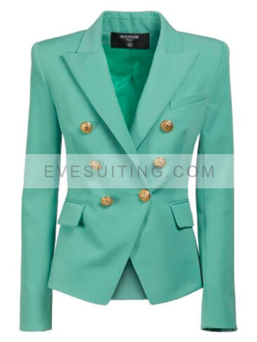 Abigail Spencer Extended Family 2024 Green Blazer