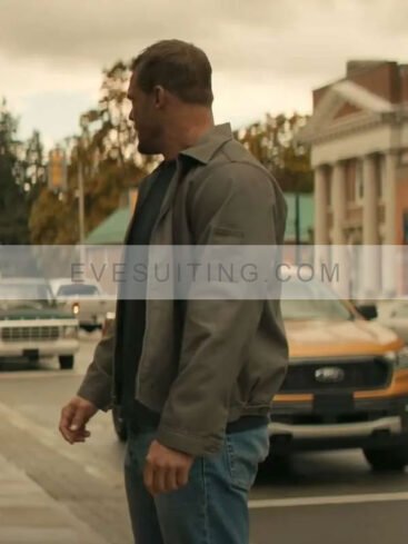 Alan Ritchson Reacher Season 2 Grey Cotton Jacket