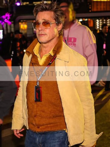 Brad Pitt F1 2025 Yellow Cotton Jacket