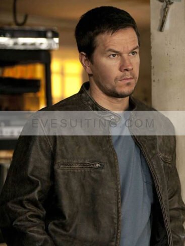 Chris Farraday Contraband Mark Wahlberg Distressed Leather Jacket