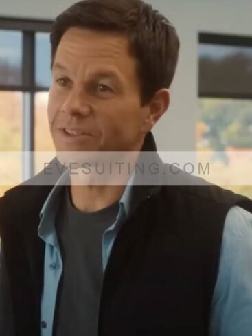 Dan Morgan Movie The Family Plan 2023 Mark Wahlberg Black Cotton Vest