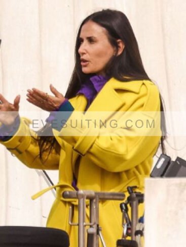 Demi Moore Yellow Coat