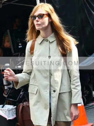 Elle Fanning A Complete Unknown Off White Jacket