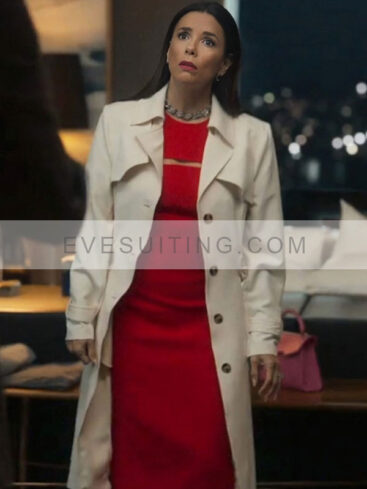 Eva Longoria Land Of Women Season 1 White Trench Coat