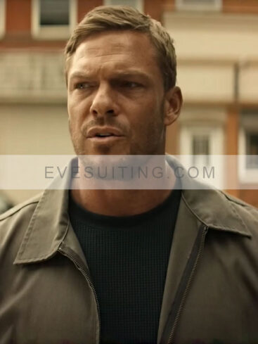 Jack Reacher Reacher S02 Alan Ritchson Grey Cotton Jacket