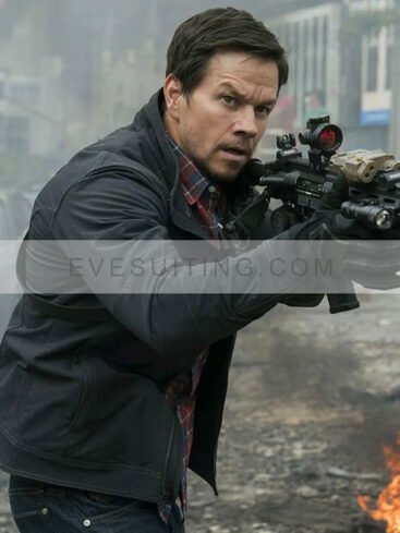 James Silva Movie Mile 22 Mark Wahlberg Black Cotton Jacket