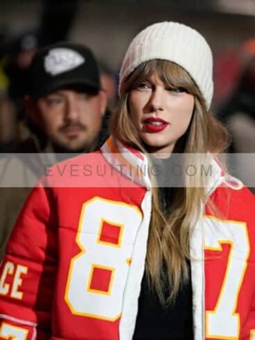 Kristin Juszczyk Taylor Swift Kelce 87 Puffer Jacket