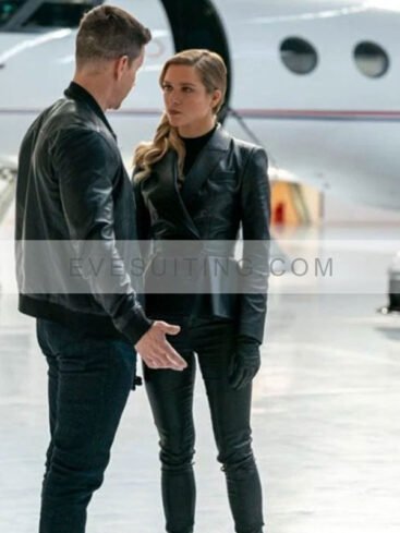 Mark Wahlberg Infinite Evan Michaels Black Bomber Leather Jacket