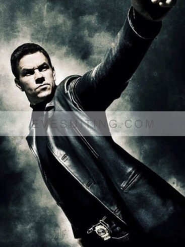 Mark Wahlberg Max Payne Mid-Length Leather Jacket