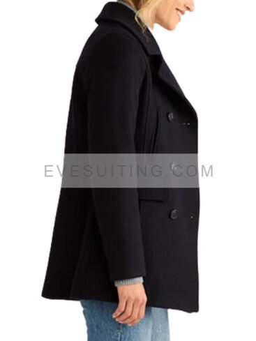 Navy Blue Wool Peacoat