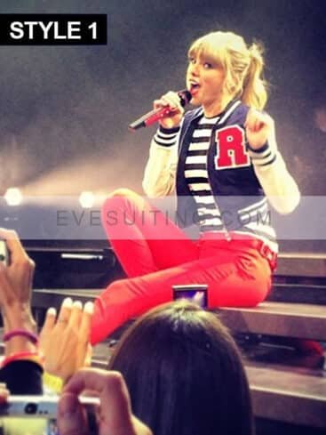 R & A Taylor Swift Letterman Varsity Bomber Jacket