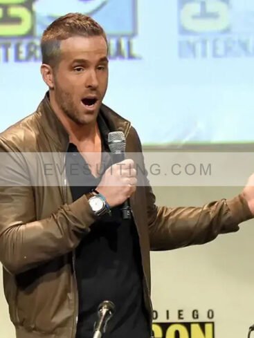 Ryan Reynolds Movie Deadpool 3 Brown Leather Jacket