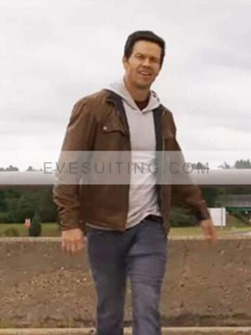 Spenser Confidential Movie Mark Wahlberg Brown Leather Jacket