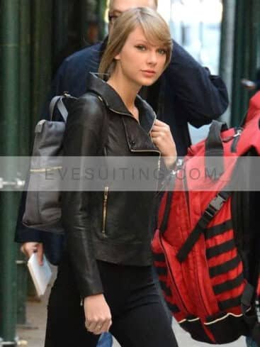 Taylor Swift Biker Style Leather Jacket