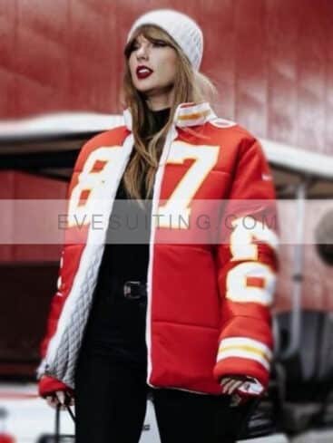 Taylor Swift Kelce 87 Puffer Jacket